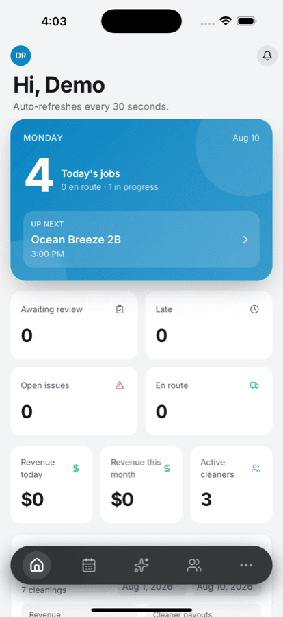 The cleaner app